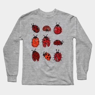 Ladybug doodle Long Sleeve T-Shirt